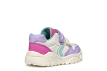 Geox pantofi fete sport cu scai 24-27 Pink/White/Purple