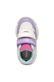 Geox pantofi fete sport cu scai 24-27 Pink/White/Purple