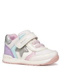 Geox pantofi fete sport First Step Rishon 18-26 Off White/Lilac