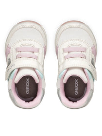 Geox pantofi fete sport First Step Rishon 18-26 Off White/Lilac