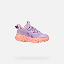 Geox pantofi fete sport Flexyper Fast 28-36 Lilac/Light coral