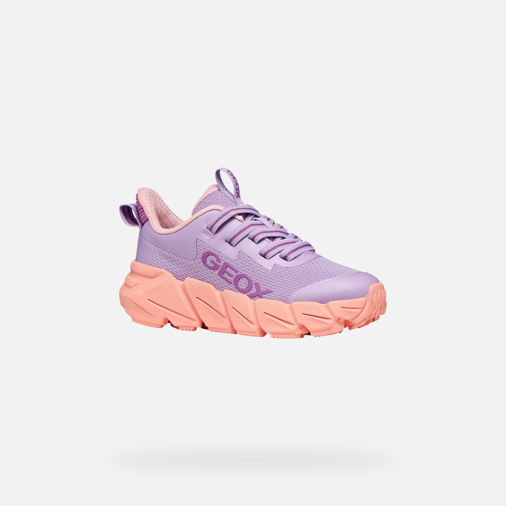 Geox pantofi fete sport Flexyper Fast 28-36 Lilac/Light coral