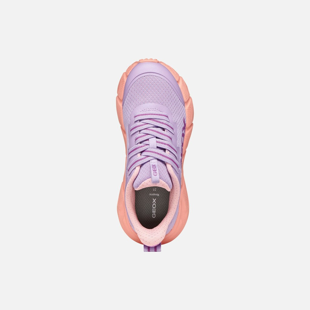 Geox pantofi fete sport Flexyper Fast 28-36 Lilac/Light coral