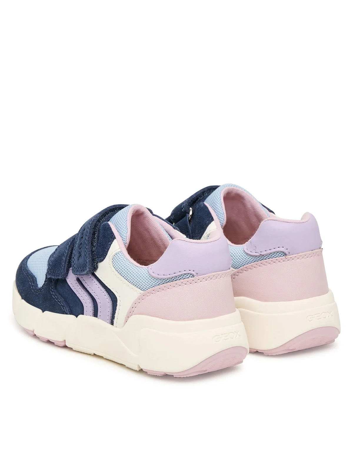 Geox pantofi fete sport Flexyper Mini 20-27 Navy-Light Lilac