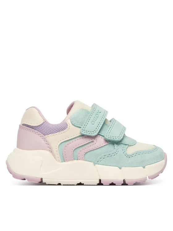Geox pantofi fete sport Flexyper Mini 20-27 Watersea/Pink