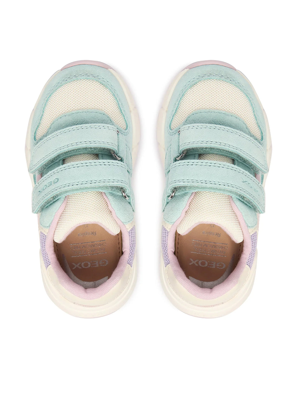 Geox pantofi fete sport Flexyper Mini 20-27 Watersea/Pink