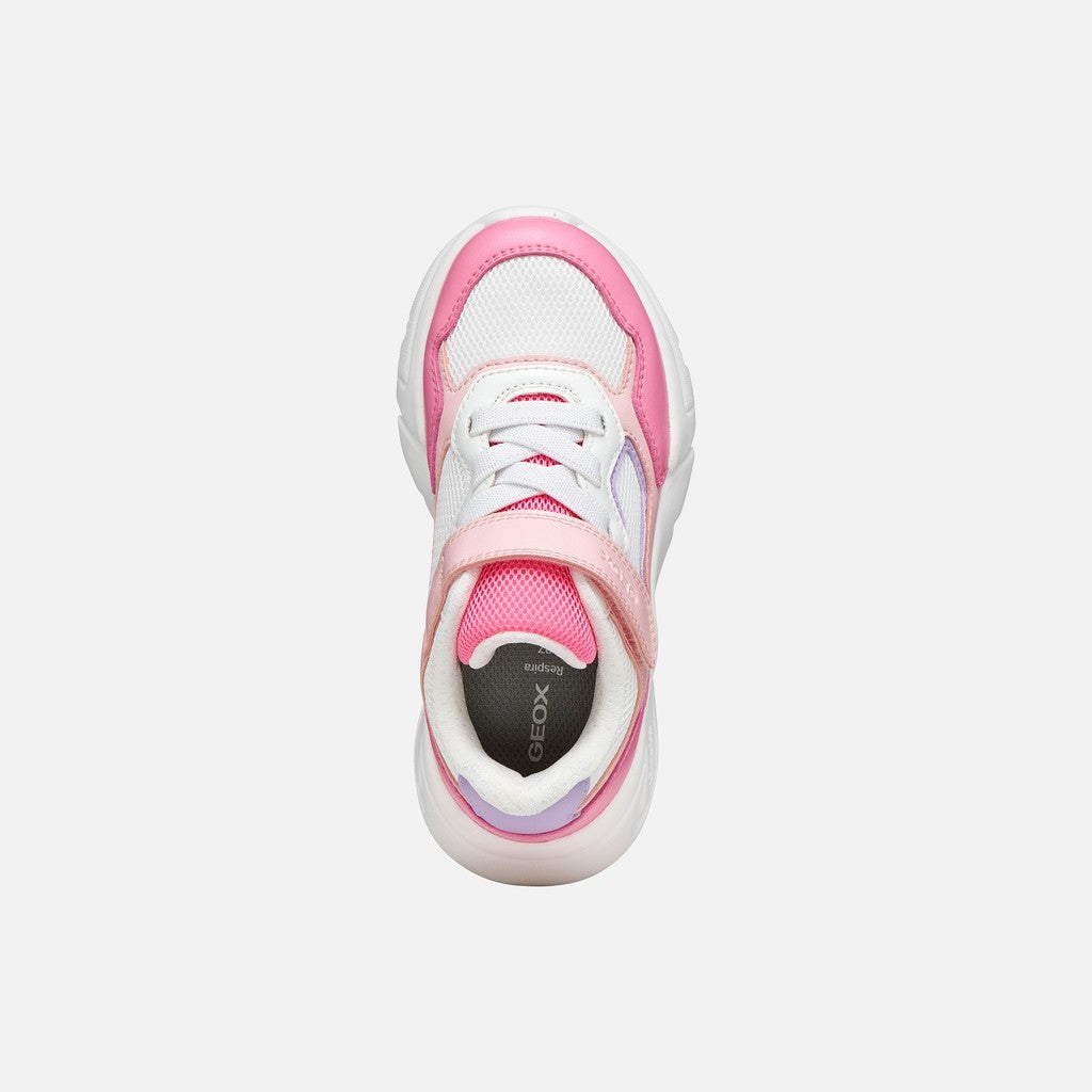 Geox pantofi fete sport Loftus 26-34 Salmon/White