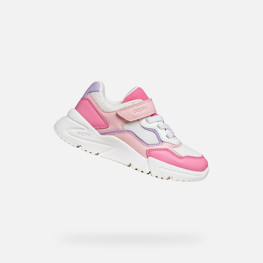 Geox pantofi fete sport Loftus 26-34 Salmon/White