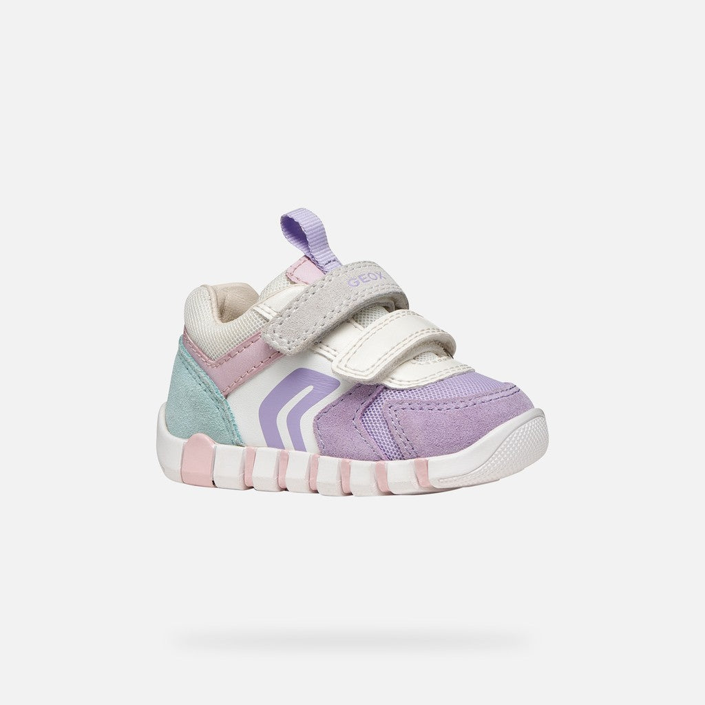 Geox pantofi fete sport Primii Pasi Iupidoo 18-26  Lavender/White Imagine principală a produsului