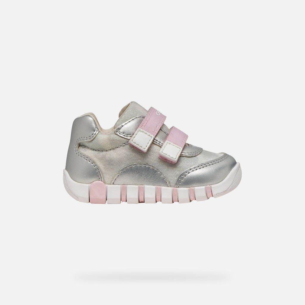 Geox pantofi fete sport Primii Pasi Iupidoo 18-26 Silver/Pink