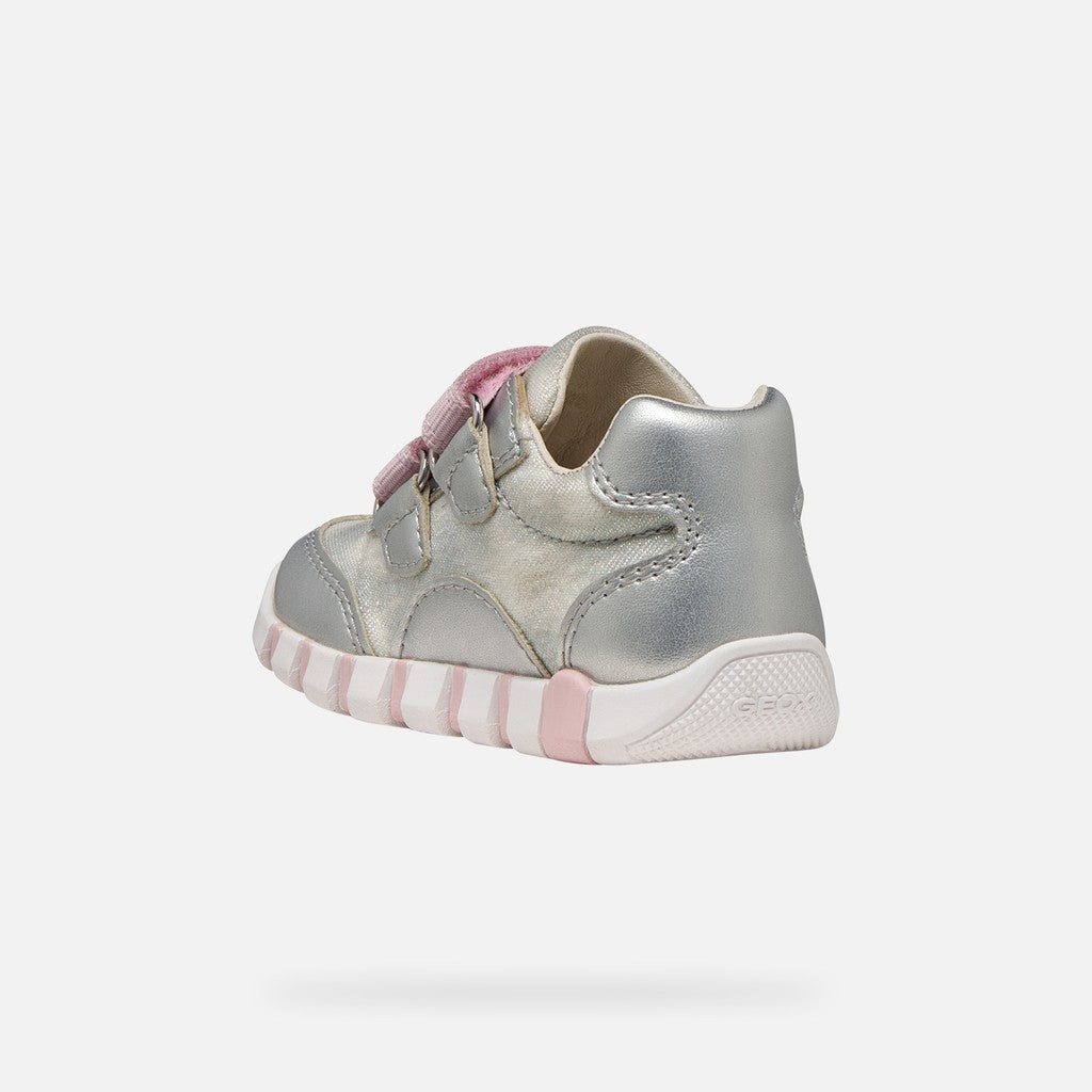 Geox pantofi fete sport Primii Pasi Iupidoo 18-26 Silver/Pink