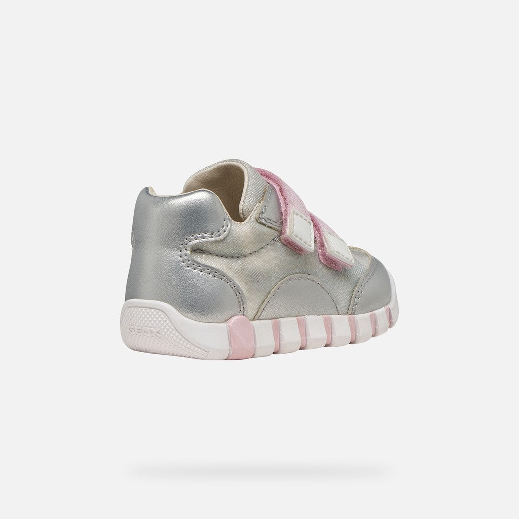 Geox pantofi fete sport Primii Pasi Iupidoo 18-26 Silver/Pink