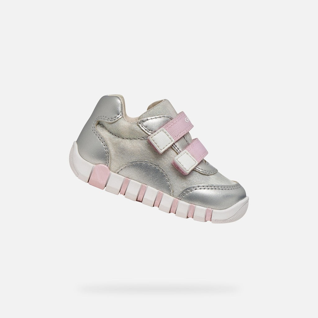 Geox pantofi fete sport Primii Pasi Iupidoo 18-26 Silver/Pink
