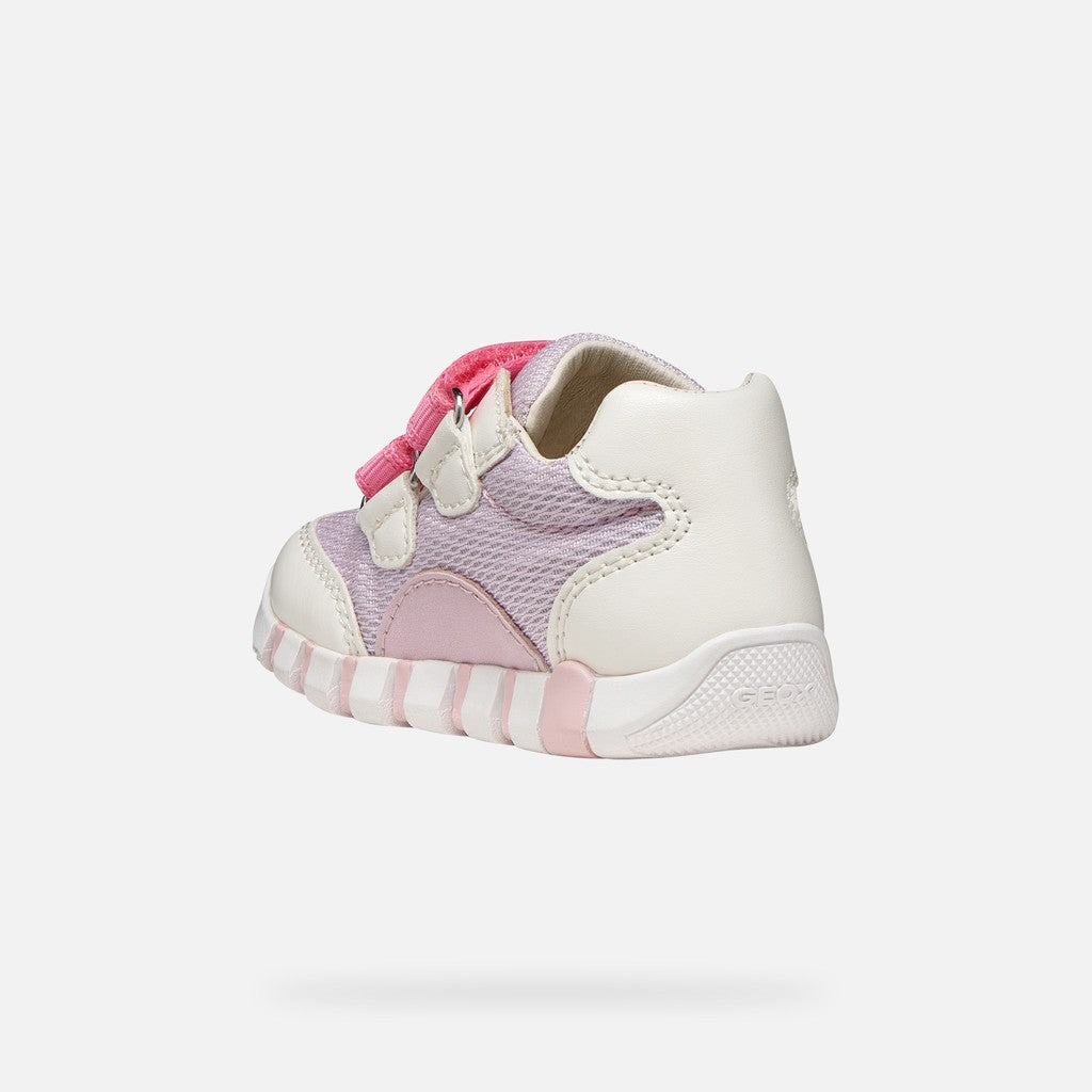 Geox pantofi fete sport Primii Pasi Iupidoo 18-26 White/Lilac