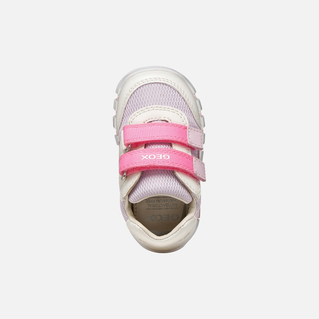 Geox pantofi fete sport Primii Pasi Iupidoo 18-26 White/Lilac