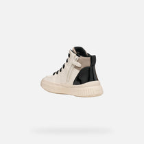 Geox Respira pantofi fete sport sneakers Laquinny 28-39 Light ivory/Light Bronze
