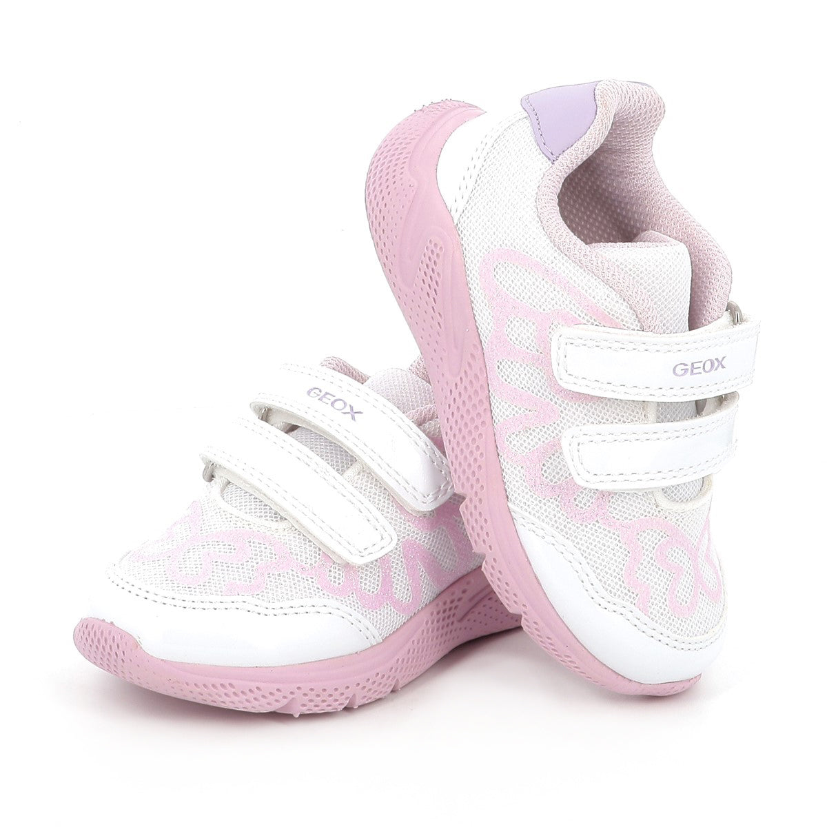 Geox pantofi fete sport Sprintye 20-27 White/Light Lilac