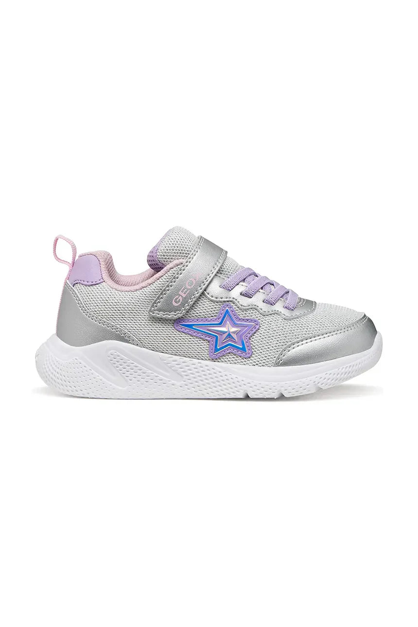 Geox pantofi fete sport Sprintye Junior 26-34 Silver/Lilac