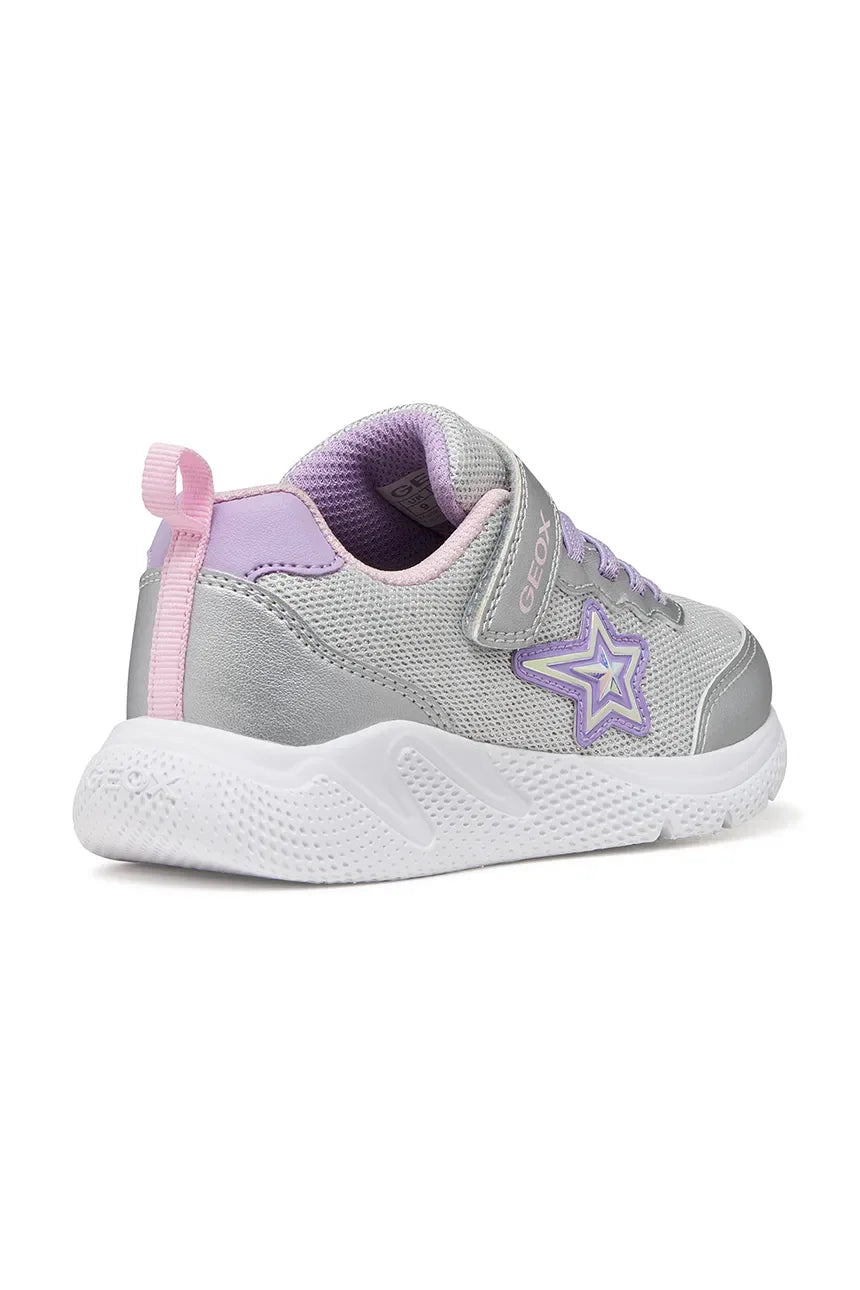 Geox pantofi fete sport Sprintye Junior 26-34 Silver/Lilac