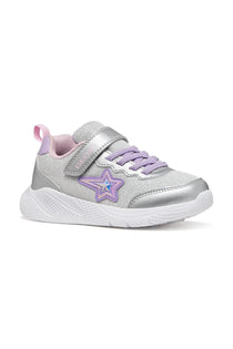 Geox pantofi fete sport Sprintye Junior 26-34 Silver/Lilac