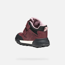Geox pantofi fete Trekkyup Amphibiox 24-27 Burgundy/Rose