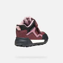 Geox pantofi fete Trekkyup Amphibiox 24-27 Burgundy/Rose