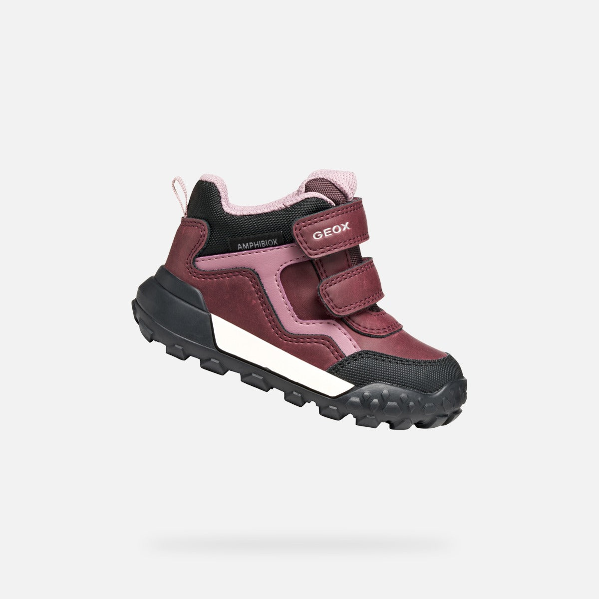 Geox pantofi fete Trekkyup Amphibiox 24-27 Burgundy/Rose