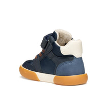 Geox pantofi baieti imblaniti Gisli 18-23 Navy/Dark Orange