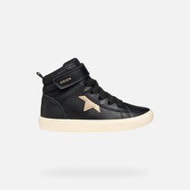 Geox pantofi sport fete Gisli 28-35 Black/Champagne