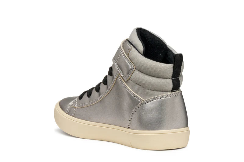 Geox pantofi sport fete Gisli 28-35 Dark Silver/Black