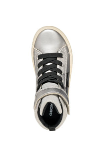 Geox pantofi sport fete Gisli 28-35 Dark Silver/Black