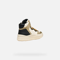 Geox pantofi sport fete Laquinny 28-35 Light ivory/Platinum