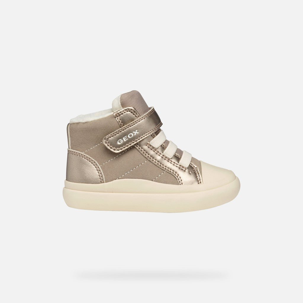 Geox Respira ghete fete imblanite Gisli Baby 20-27 Dark Beige