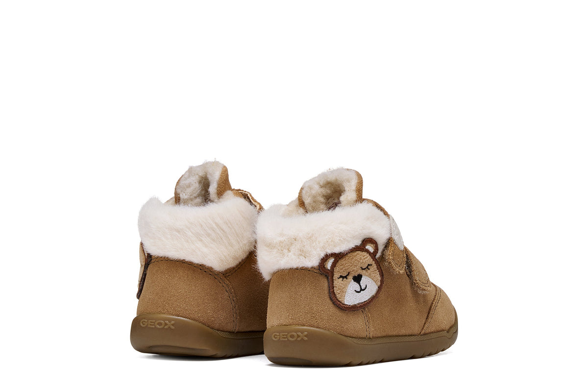 Geox Respira ghete fete imblanite Macchia 19-24 Whisky cu ursulet