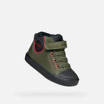 Geox Respira pantofi baieti captusiti Gisli 20-27 Dark Green/Black