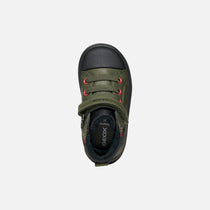 Geox Respira pantofi baieti captusiti Gisli 20-27 Dark Green/Black
