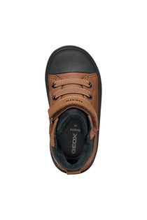 Geox Respira pantofi baieti captusiti Gisli 20-27 Brown/Black