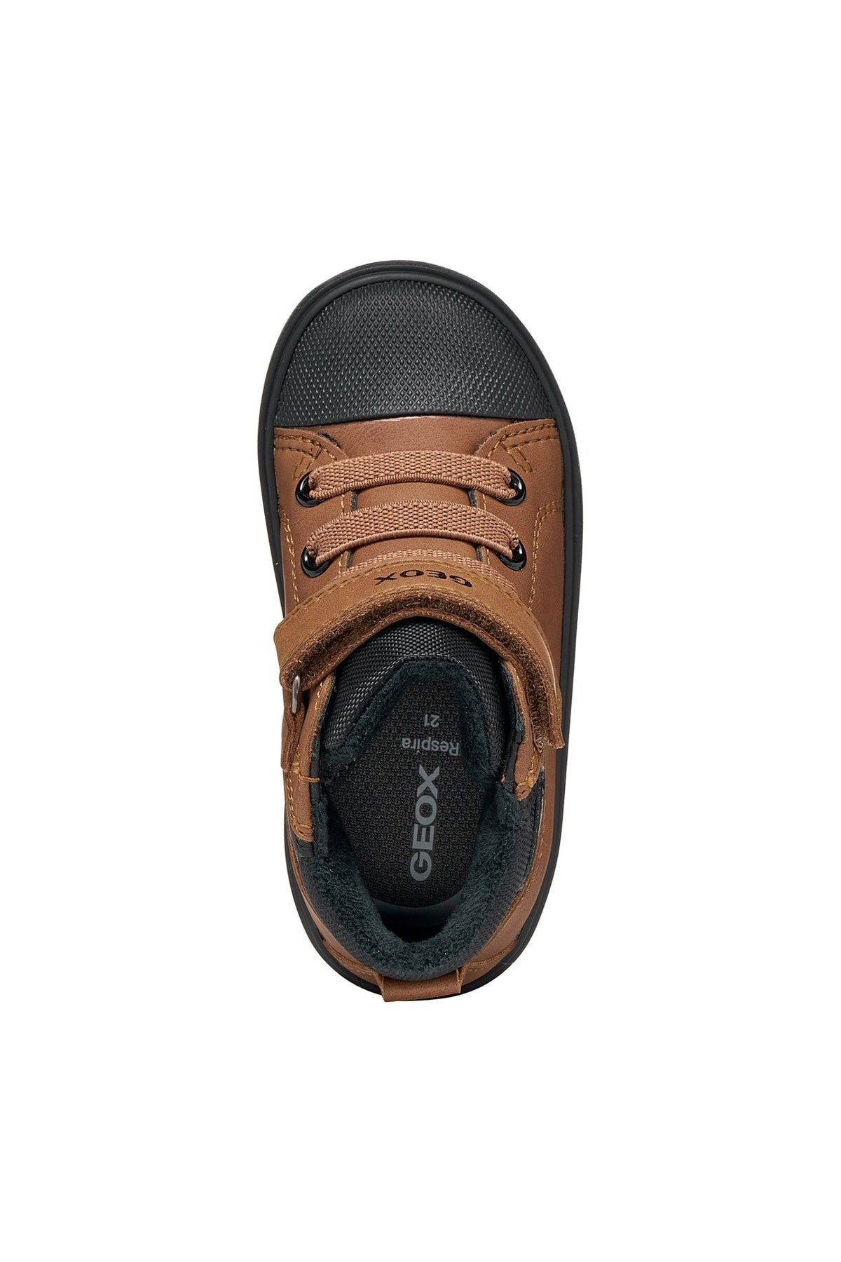 Geox Respira pantofi baieti captusiti Gisli 20-27 Brown/Black