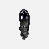 Geox Respira pantofi eleganti fete pentru scoala Casey 28-37 Black lacuit
