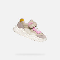 Geox Respira pantofi fete Ciufciuf 20-27 Beige/Dark Pink