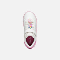 Geox Respira pantofi fete Eclyper 33-37 White/Dark Pink