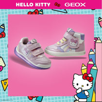 Geox Respira pantofi fete Gisli 20-27 Hello Kitty White/Pink