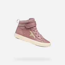 Geox Respira pantofi fete Gisli 28-36 Dark Rose/Platinum