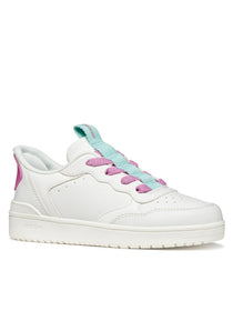 Geox Respira pantofi sport fete FASTin (slip-on)  28-37 White/Dark Pink