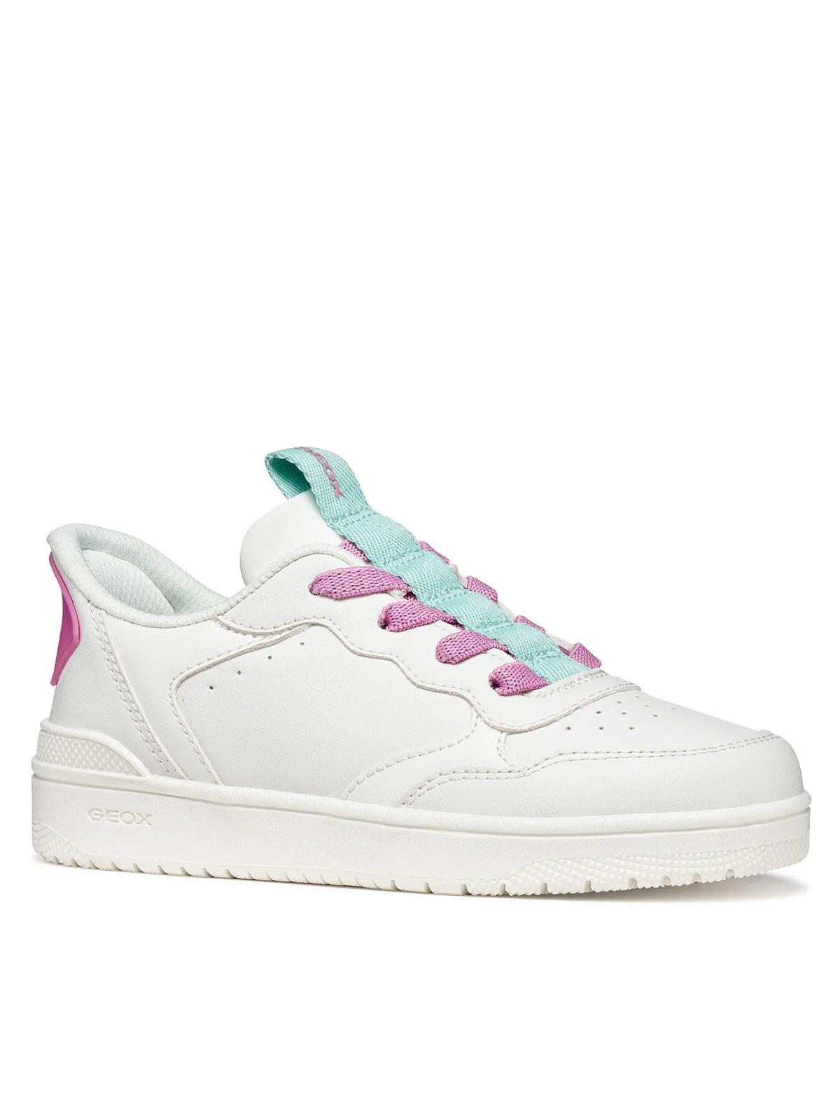 Geox Respira pantofi sport fete FASTin (slip-on)  28-37 White/Dark Pink