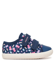 Geox Respira tenisi fete Gisli 22-27 Avio/Multicolor cu floricele