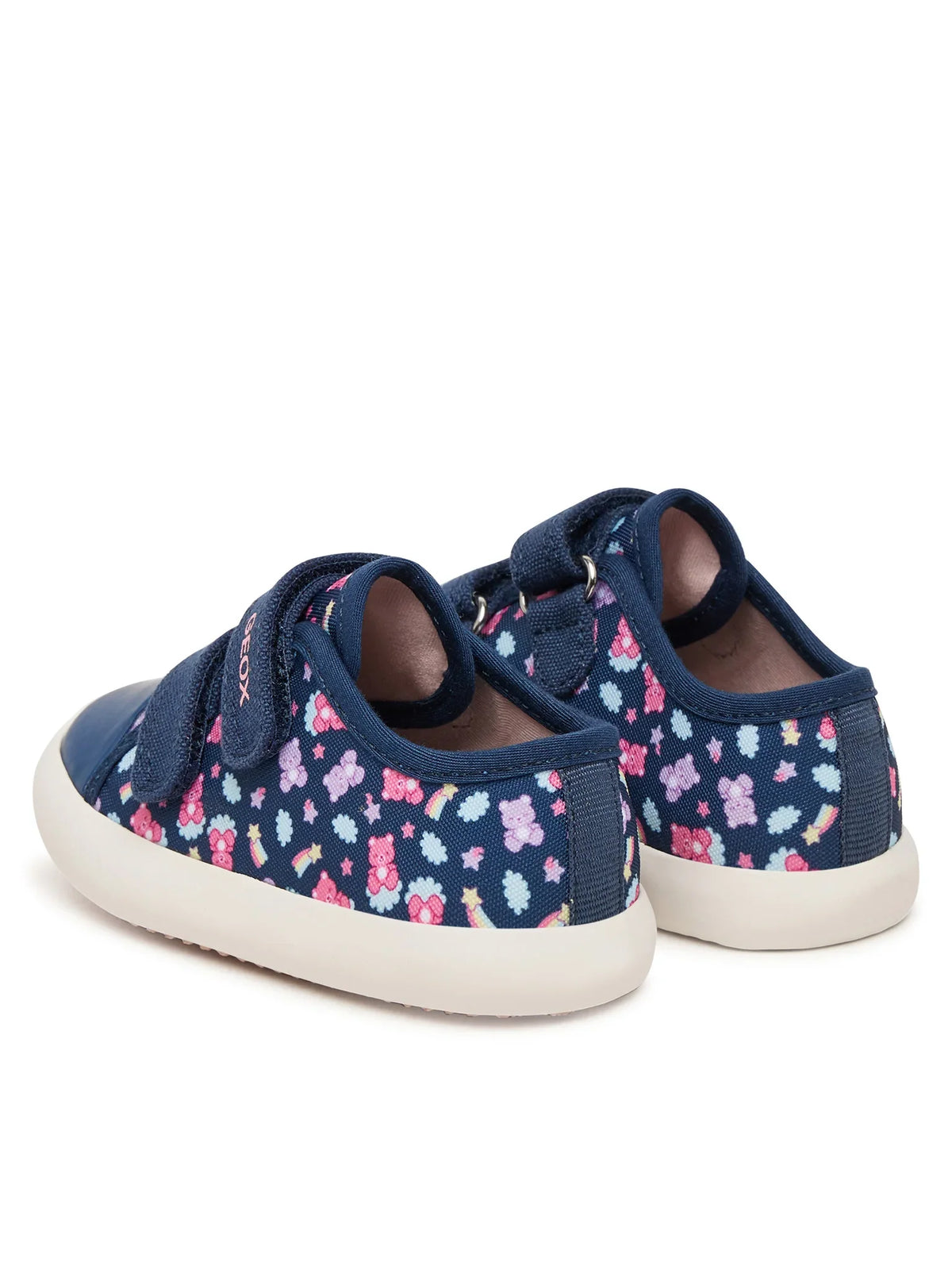 Geox Respira tenisi fete Gisli 22-27 Avio/Multicolor cu floricele