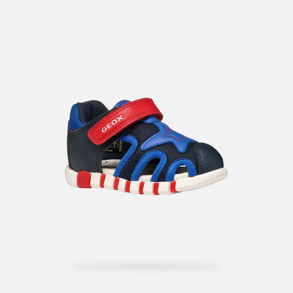 Geox sandale baieti 18-25 Iupidoo Navy/Royal cu stea