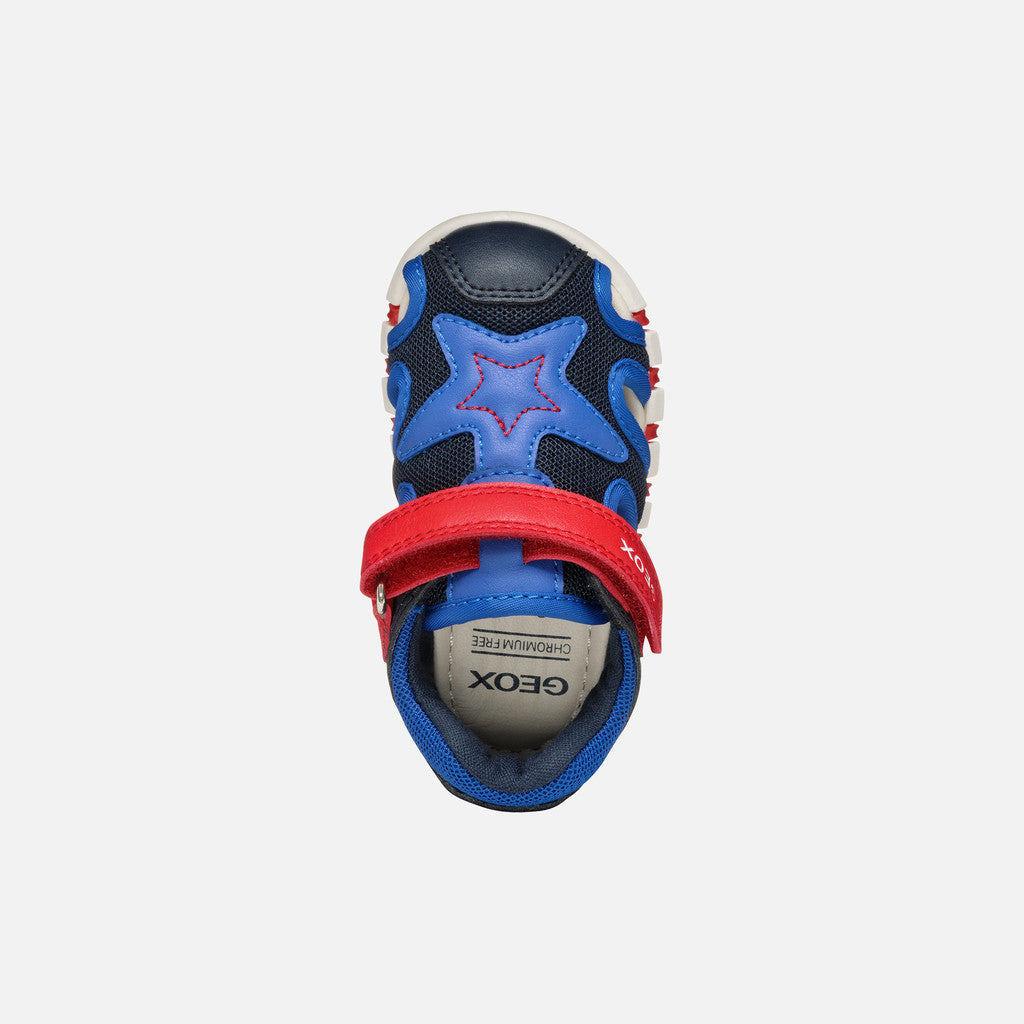 Geox sandale baieti 18-25 Iupidoo Navy/Royal cu stea