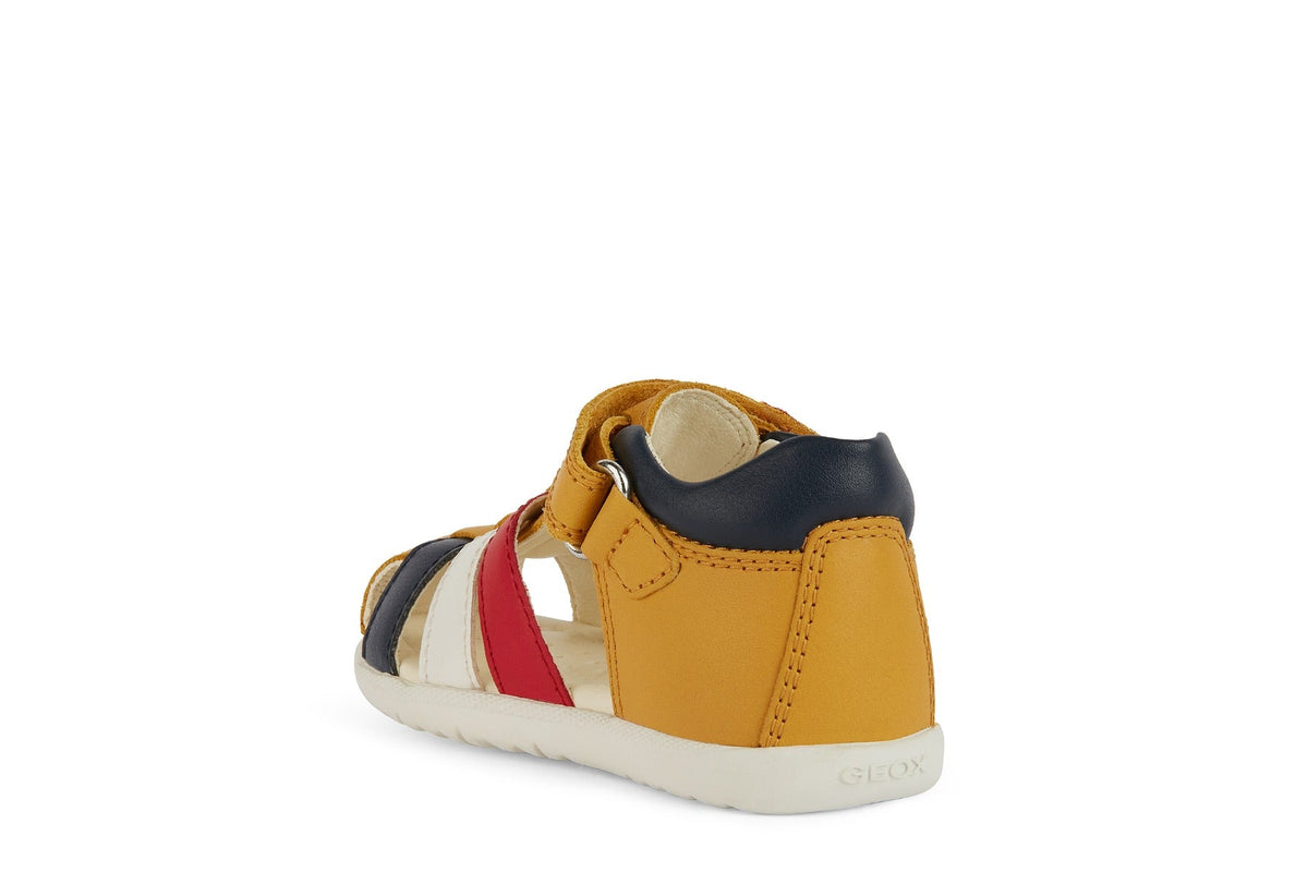Geox sandale baieti 18-26 Macchia Ochre Yellow/Multicolor